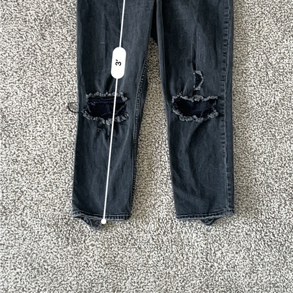 Abercrombie & Fitch Curve Love Ankle Straight Distressed Jeans - Size 29 / 8 - Picture 13 of 13